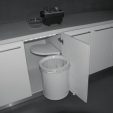 Bella Group Australia Big White Cabinet Waste Bin 30 Litres